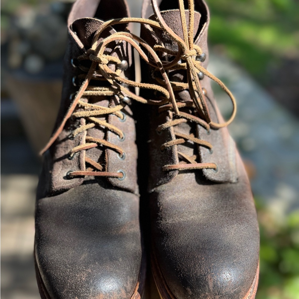 Red Wing Muleskinner Roughout Leather Boots - Picture 3 of 14